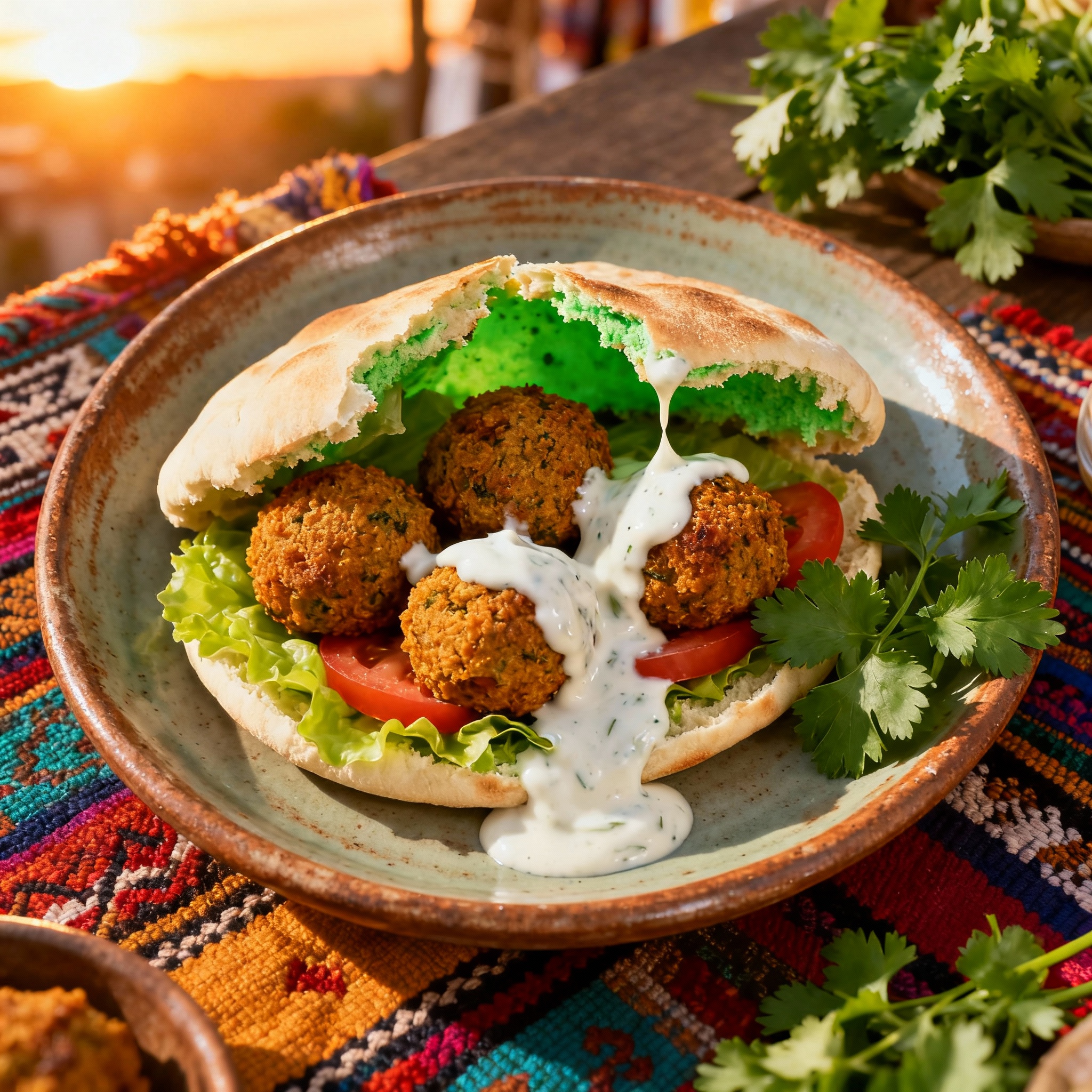 Crispy Wolffia Falafel